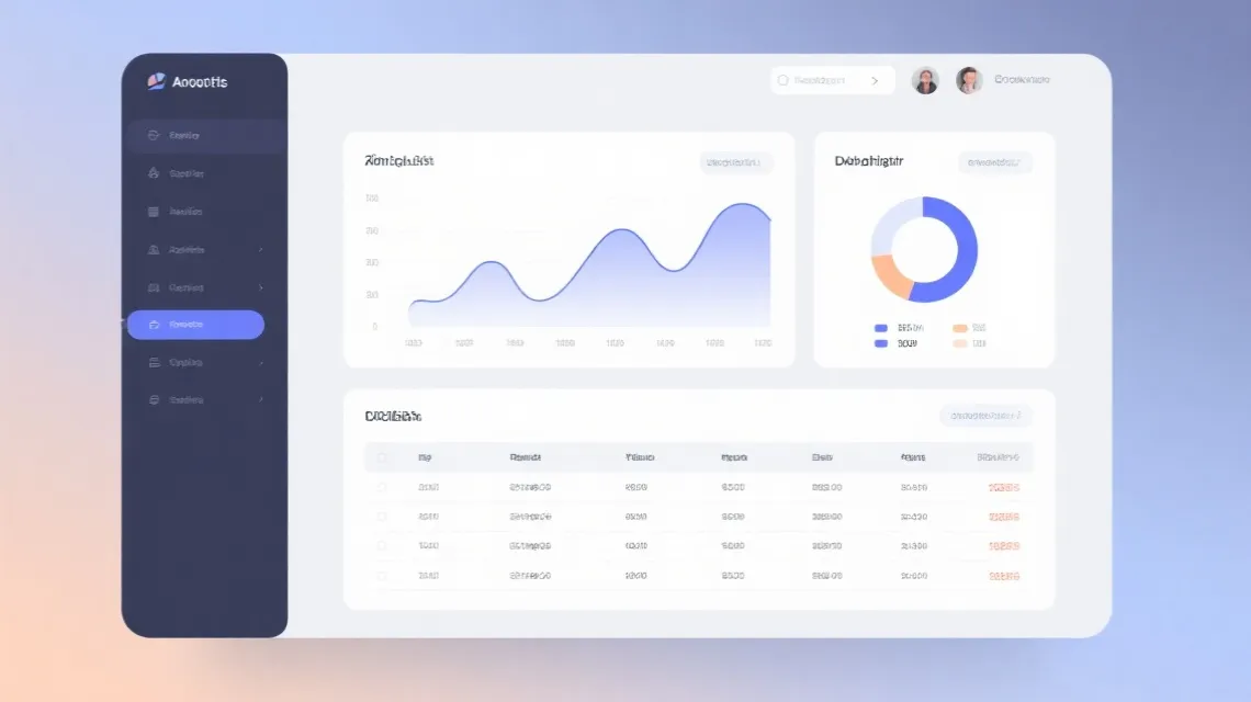 数据分析看板示意